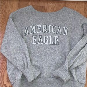 grey American eagle sweatshirt
